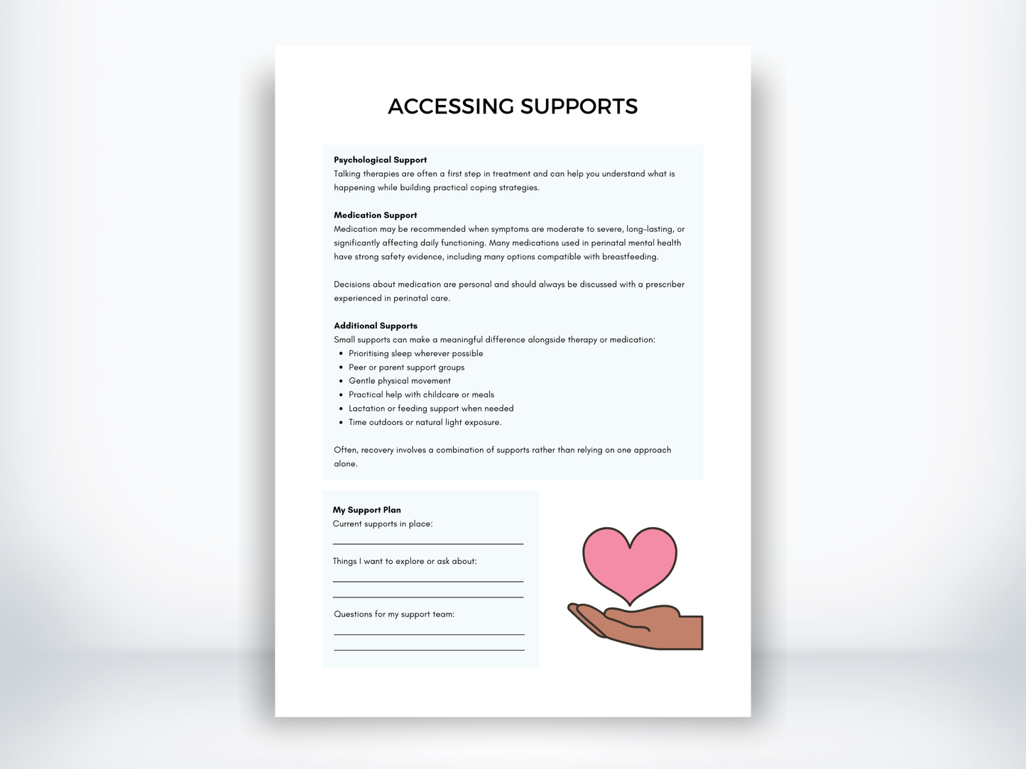 Accessing Support for Perinatal Mental Health PDF