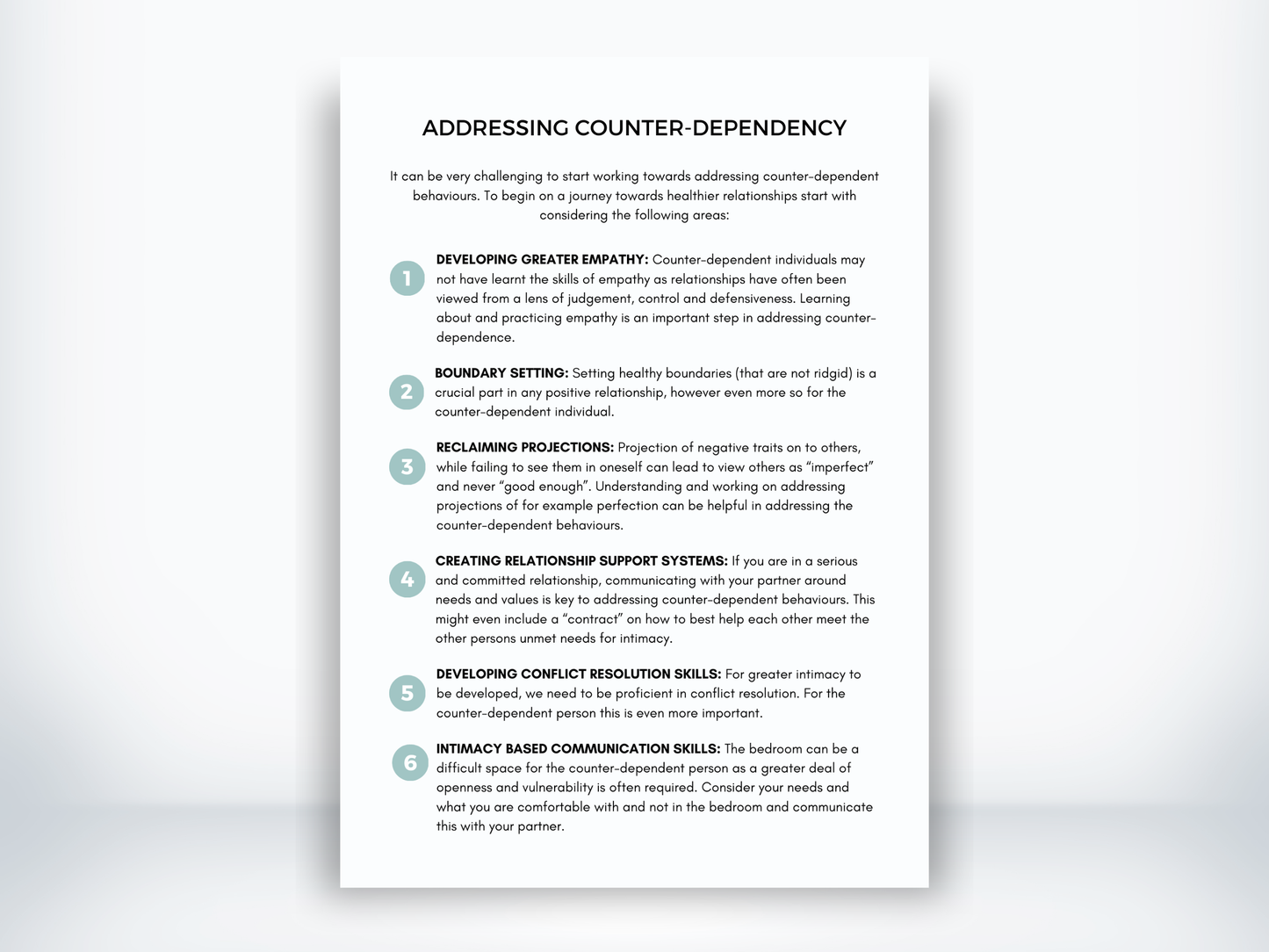 Addressing Counter-Dependency PDF