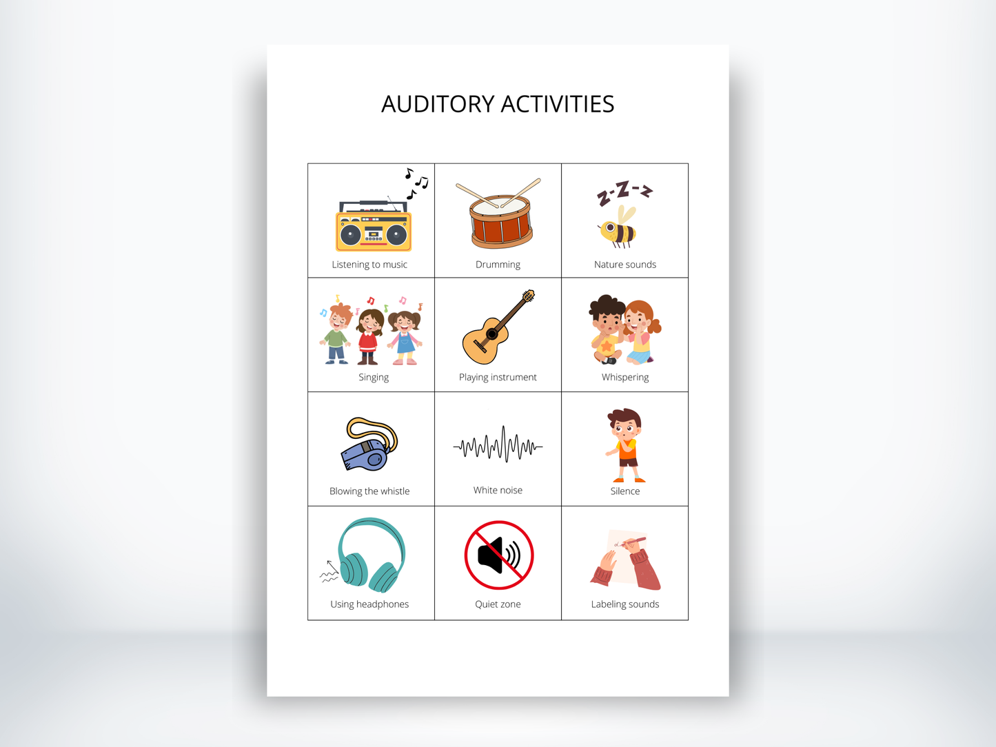 Auditory Activities PDF