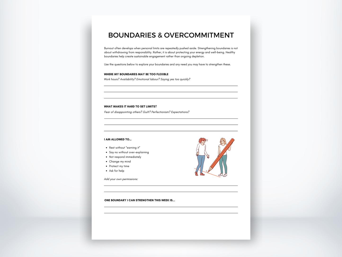 Boundaries and Overcommitment PDF