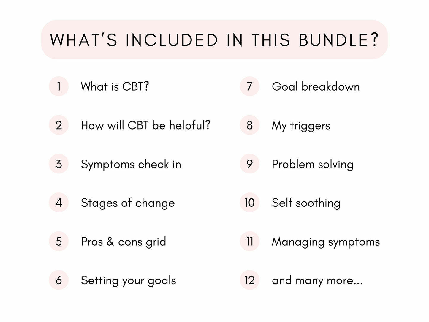 CBT for Eating Disorders Worksheets PDF