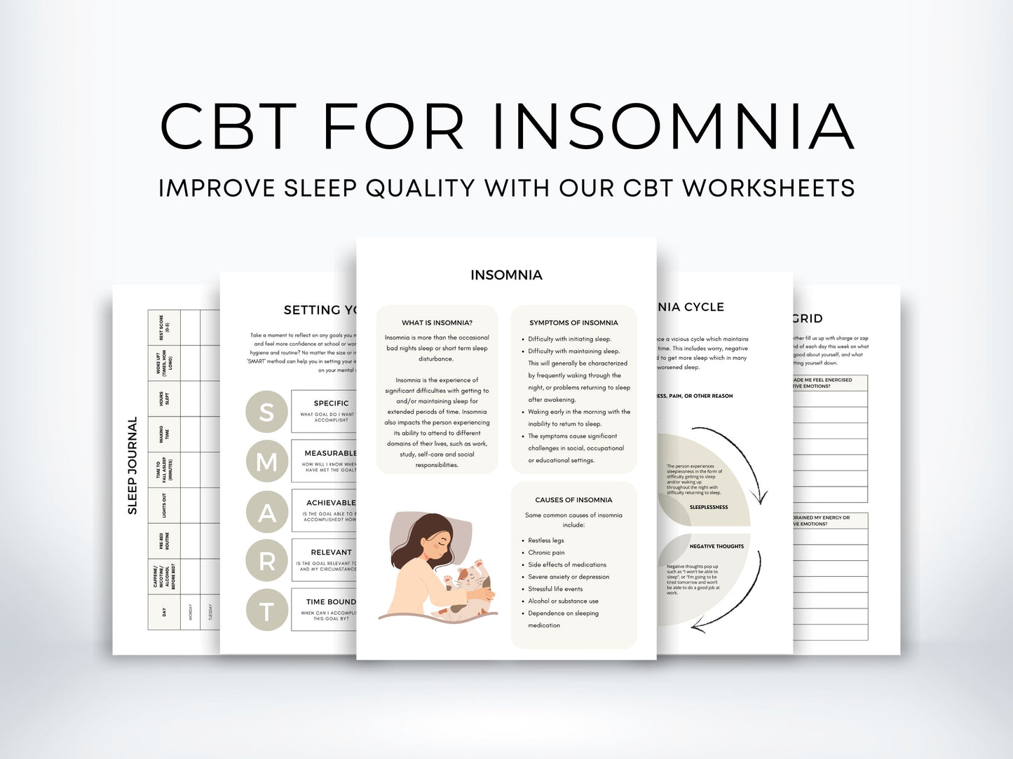 CBT for Insomnia Worksheets