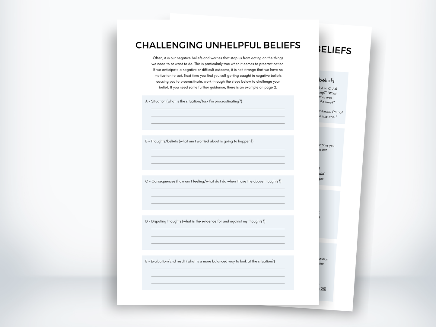 Challenging Negative Thoughts PDF