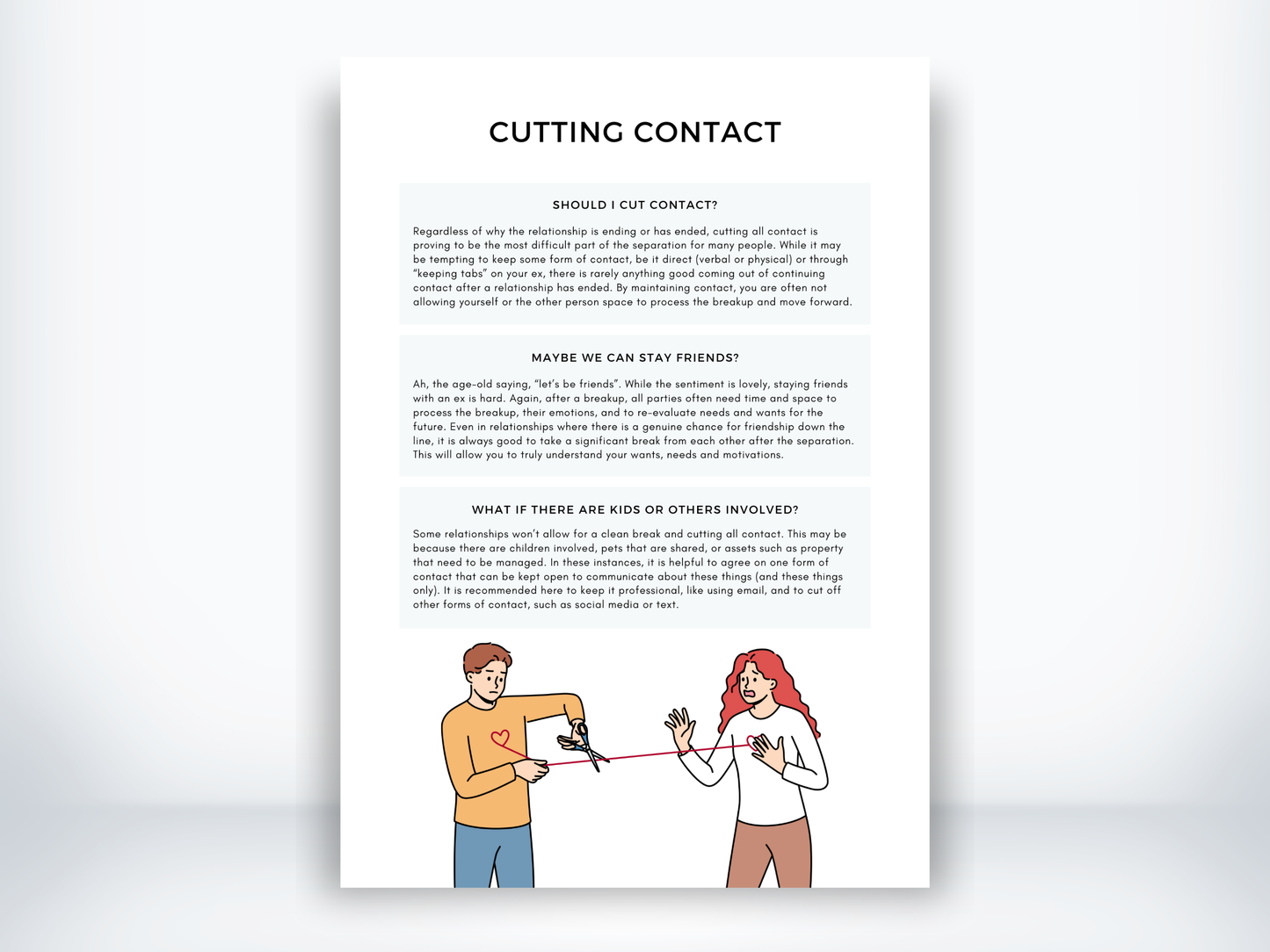 Cutting Contact Handout PDF