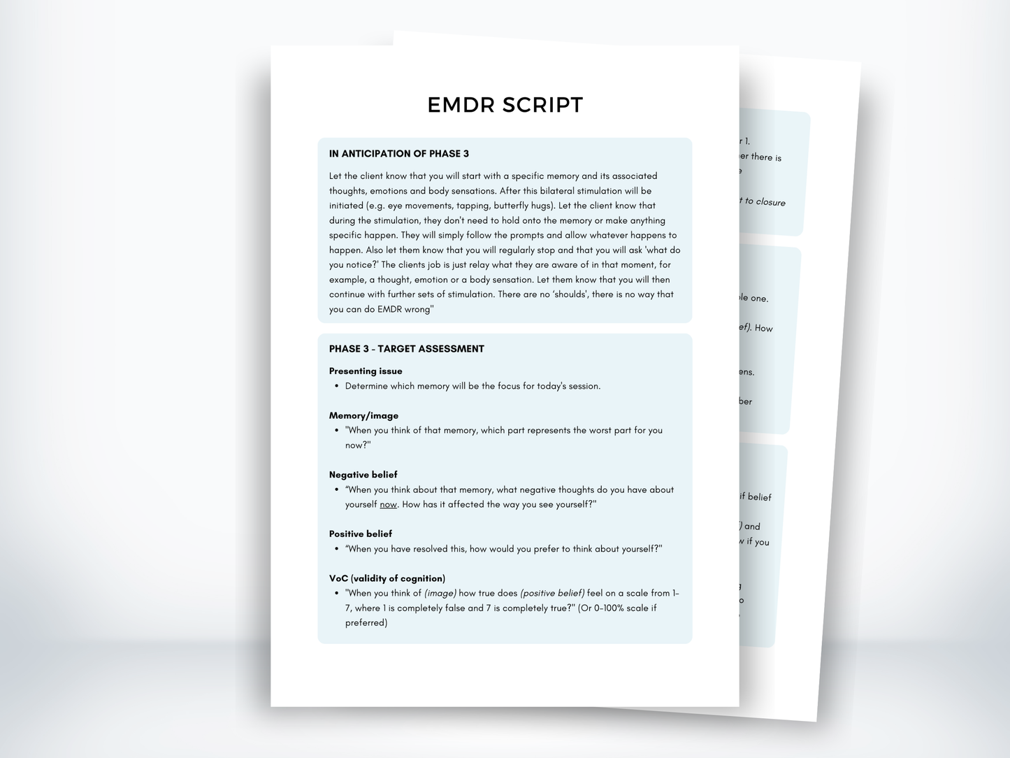 EMDR Script PDF