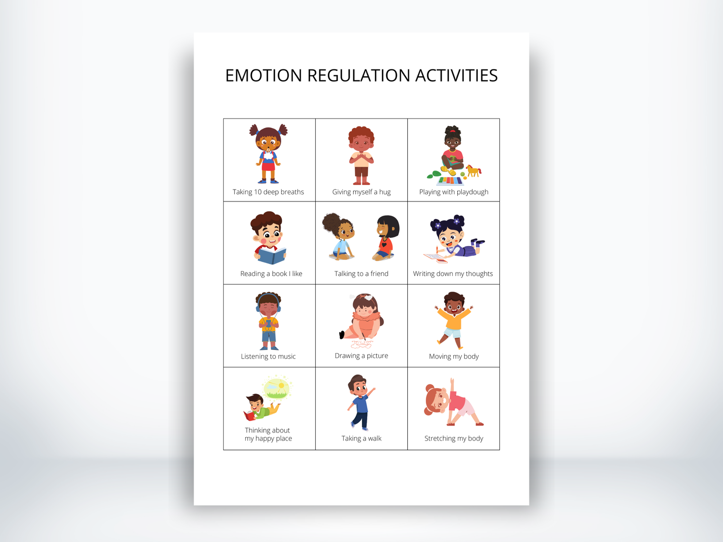 Emotion Regulation Activity Cards PDF