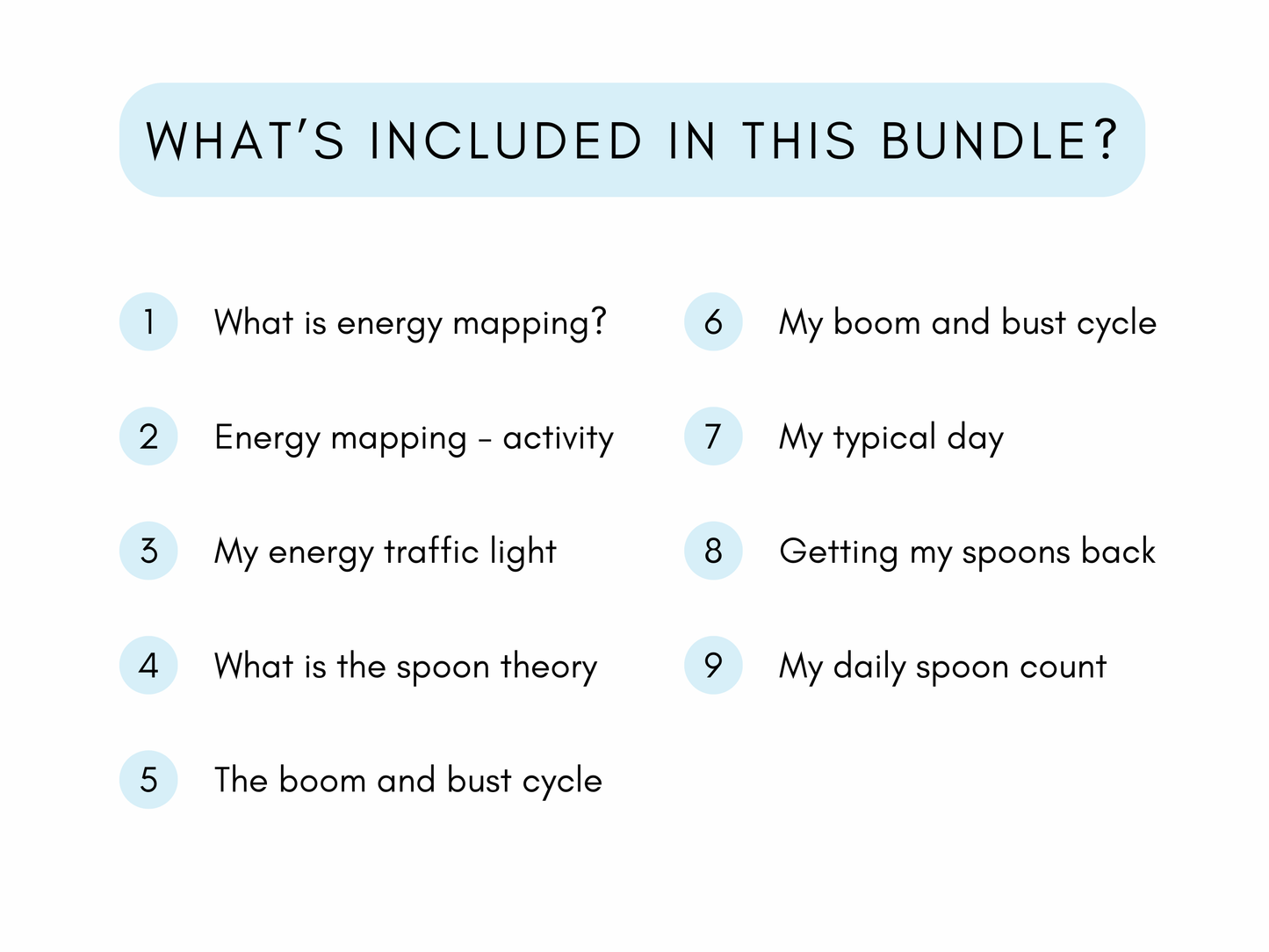 Energy Mapping Therapy Worksheets