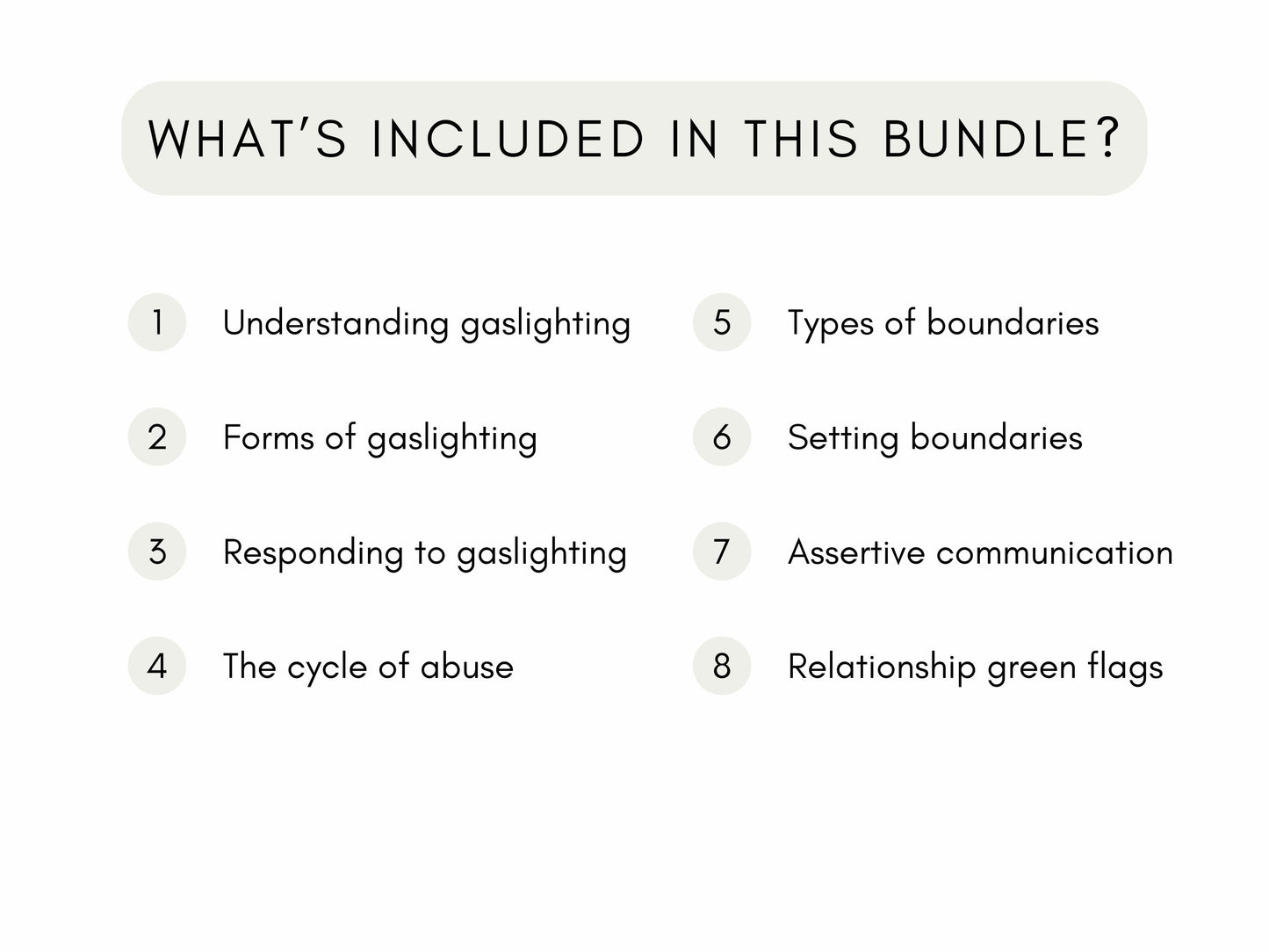 Gaslighting Therapy Education Worksheets