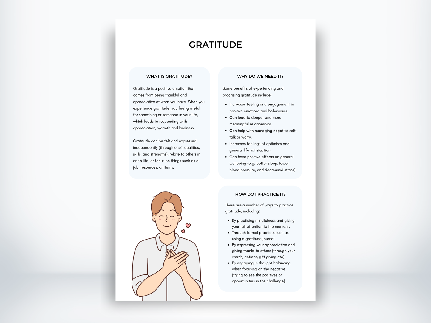 Gratitude Handout PDF