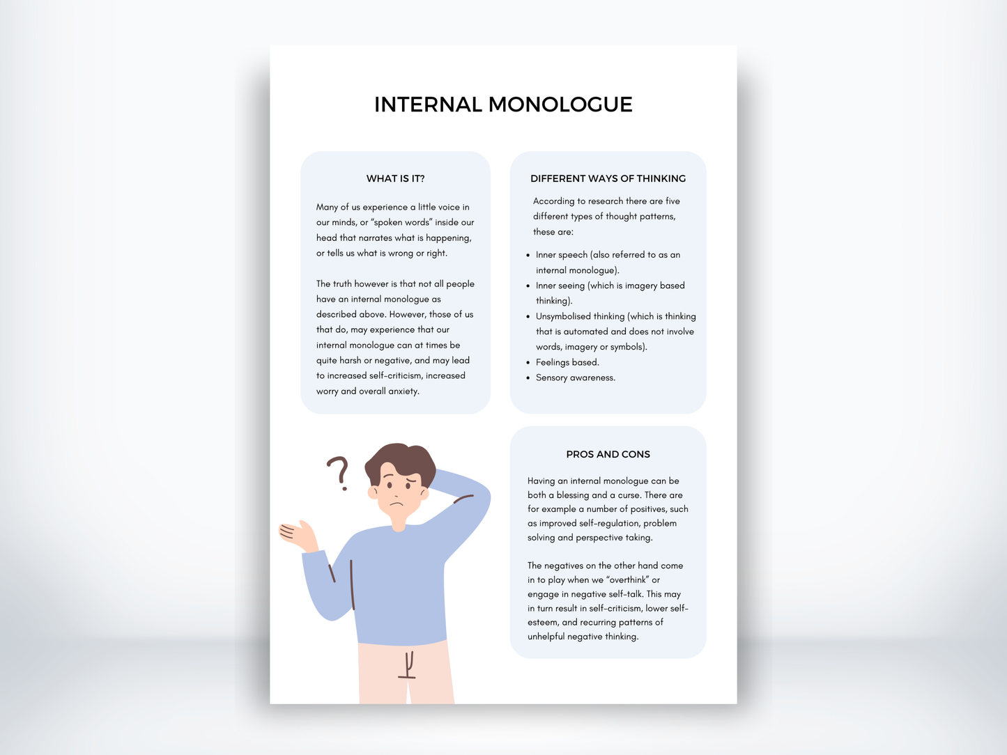 Internal Monologue Handout PDF
