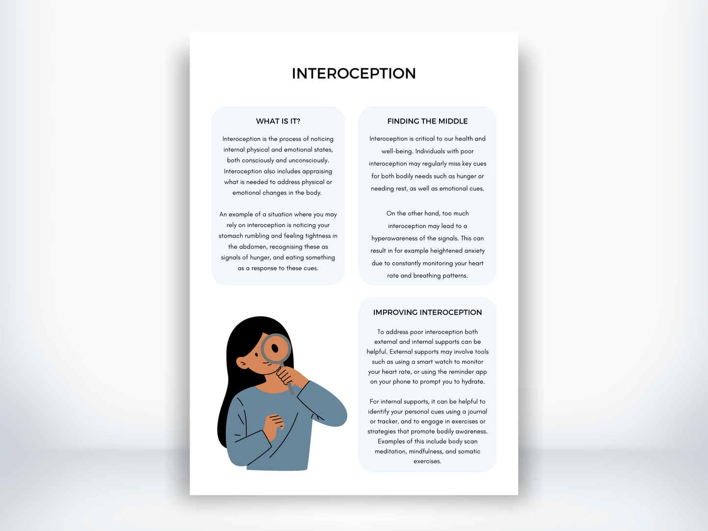 Interoception Handout PDF