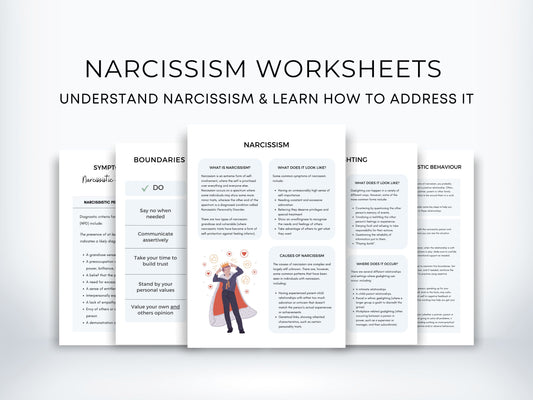 Narcissism Psychoeducation Worksheets