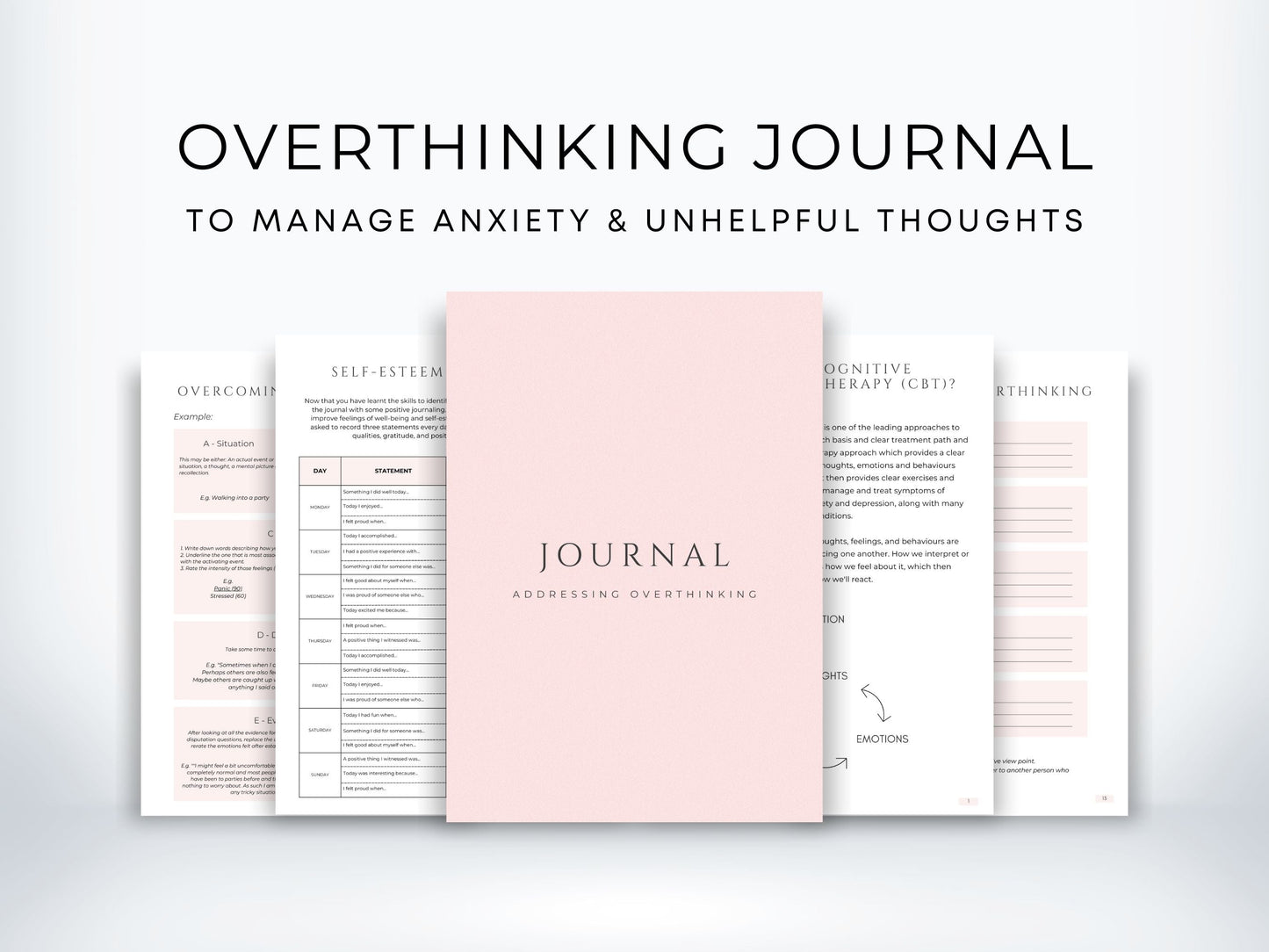 Overthinking Journal for Anxiety PDF