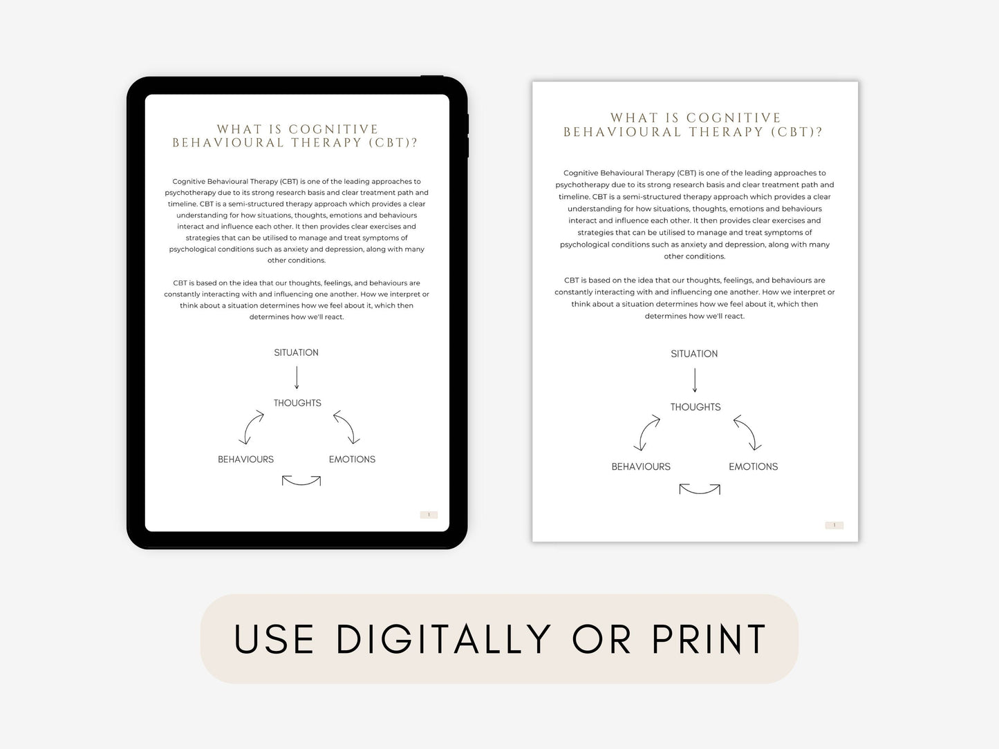 Overthinking Journal for Anxiety PDF
