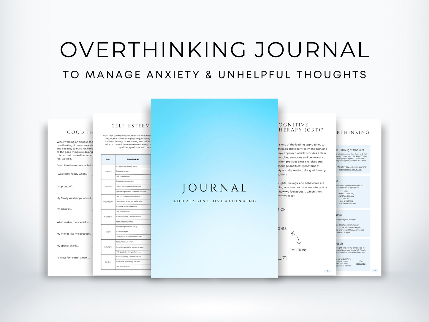 Overthinking Journal for Anxiety PDF
