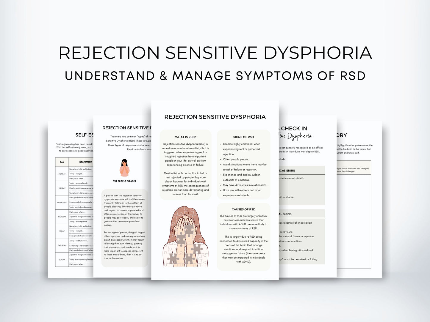 Rejection Sensitive Dysphoria Worksheets PDF