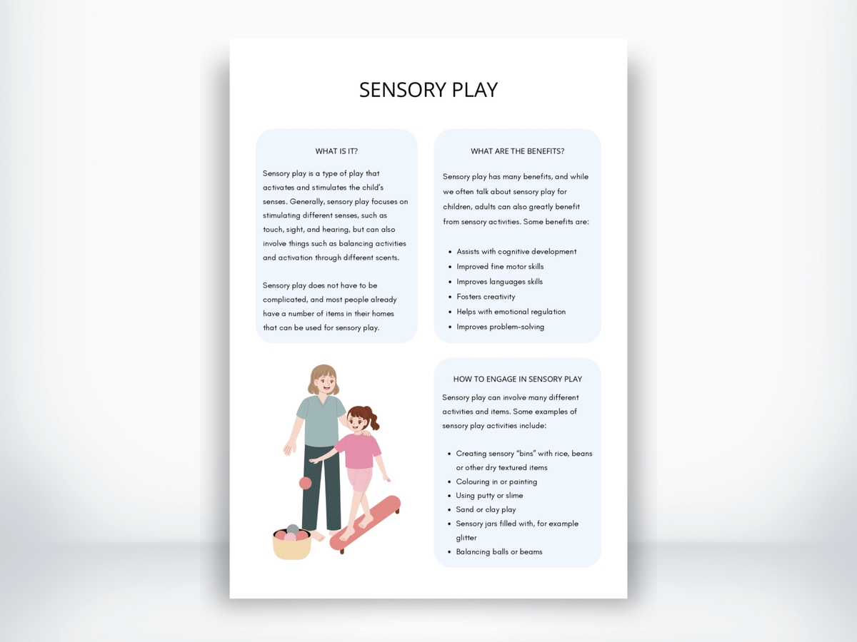 Sensory Play Handout PDF - My Thriving Mind
