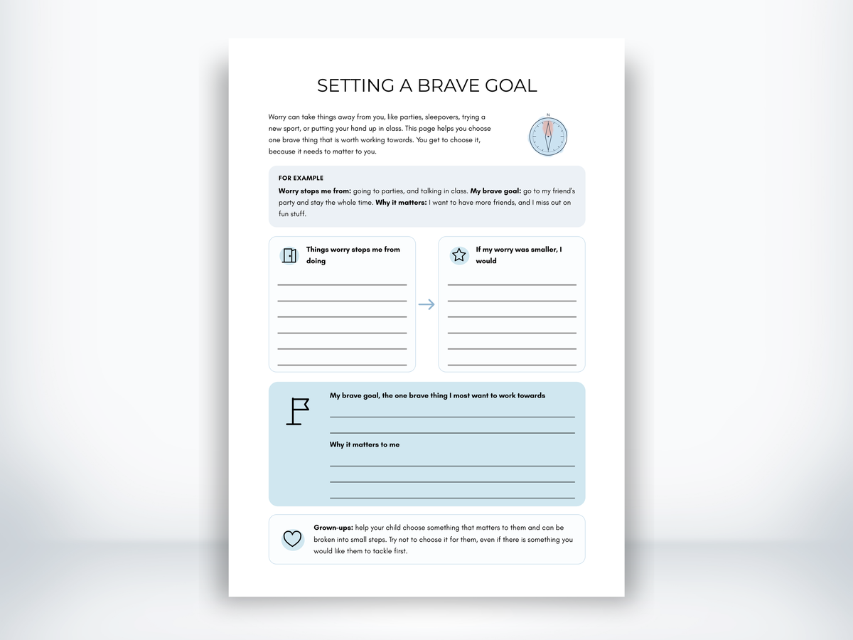 Setting a Brave Goal PDF - My Thriving Mind