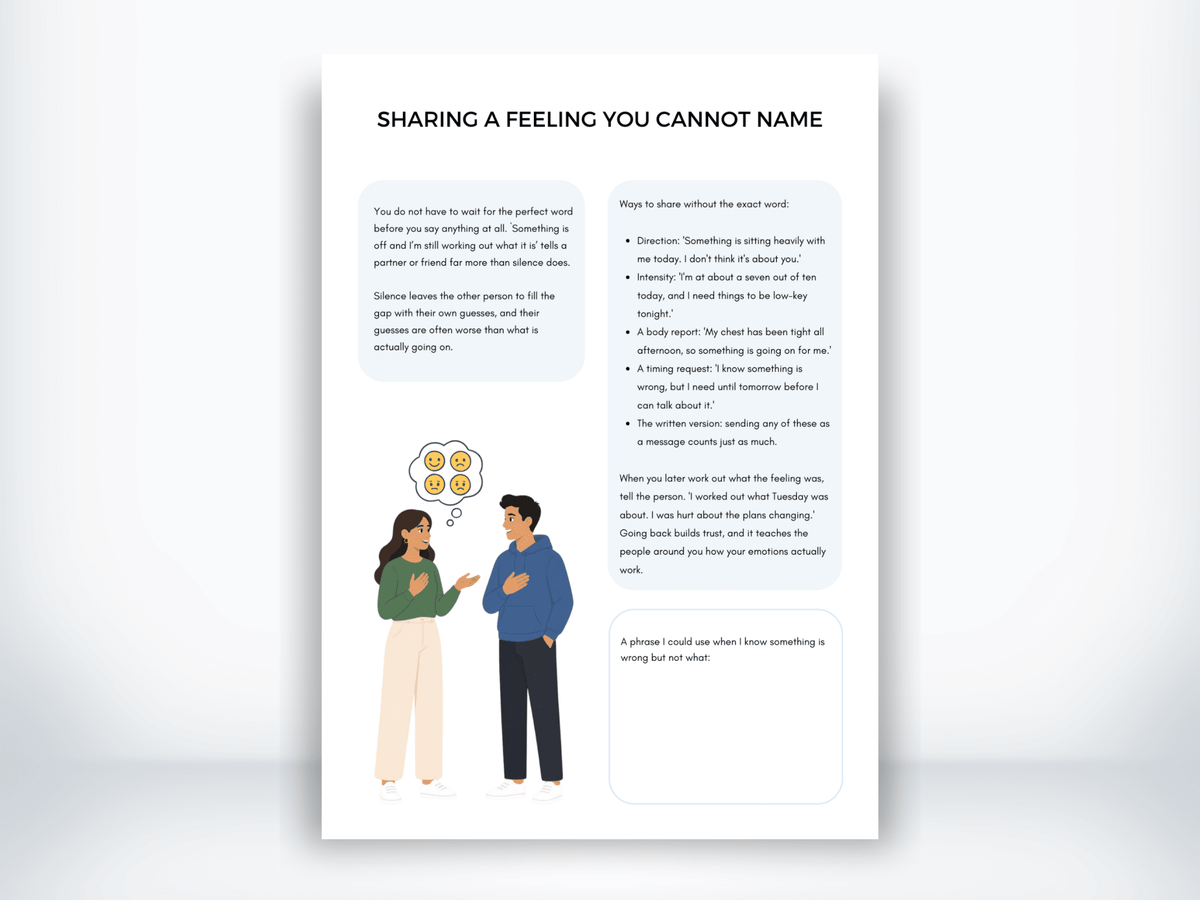Sharing a Feeling You Cannot Name PDF - My Thriving Mind