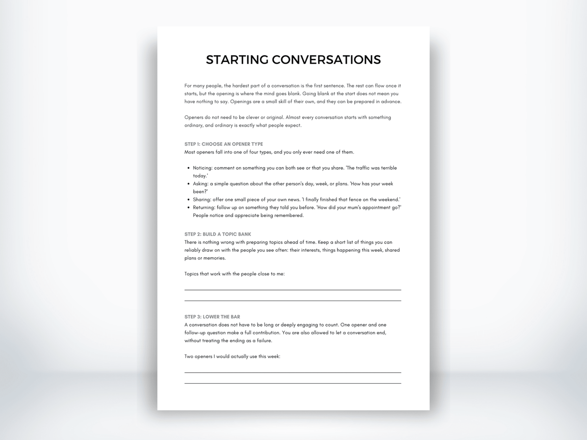 Starting Conversations PDF - My Thriving Mind
