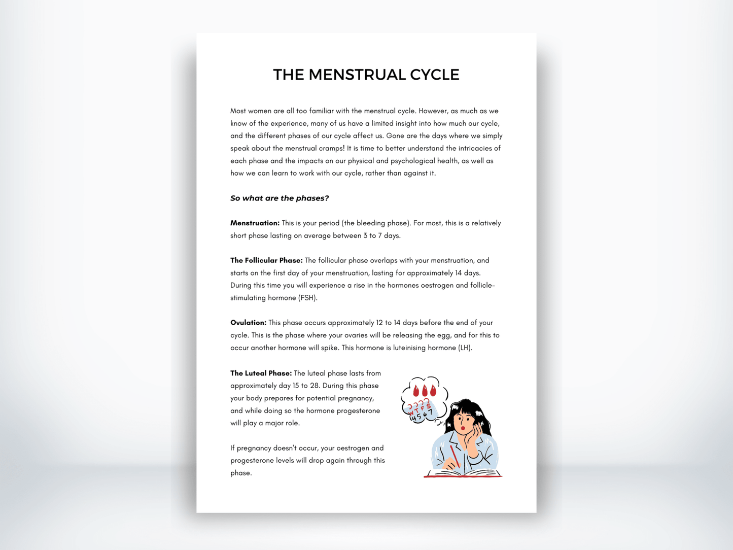 The Menstrual Cycle PDF - My Thriving Mind