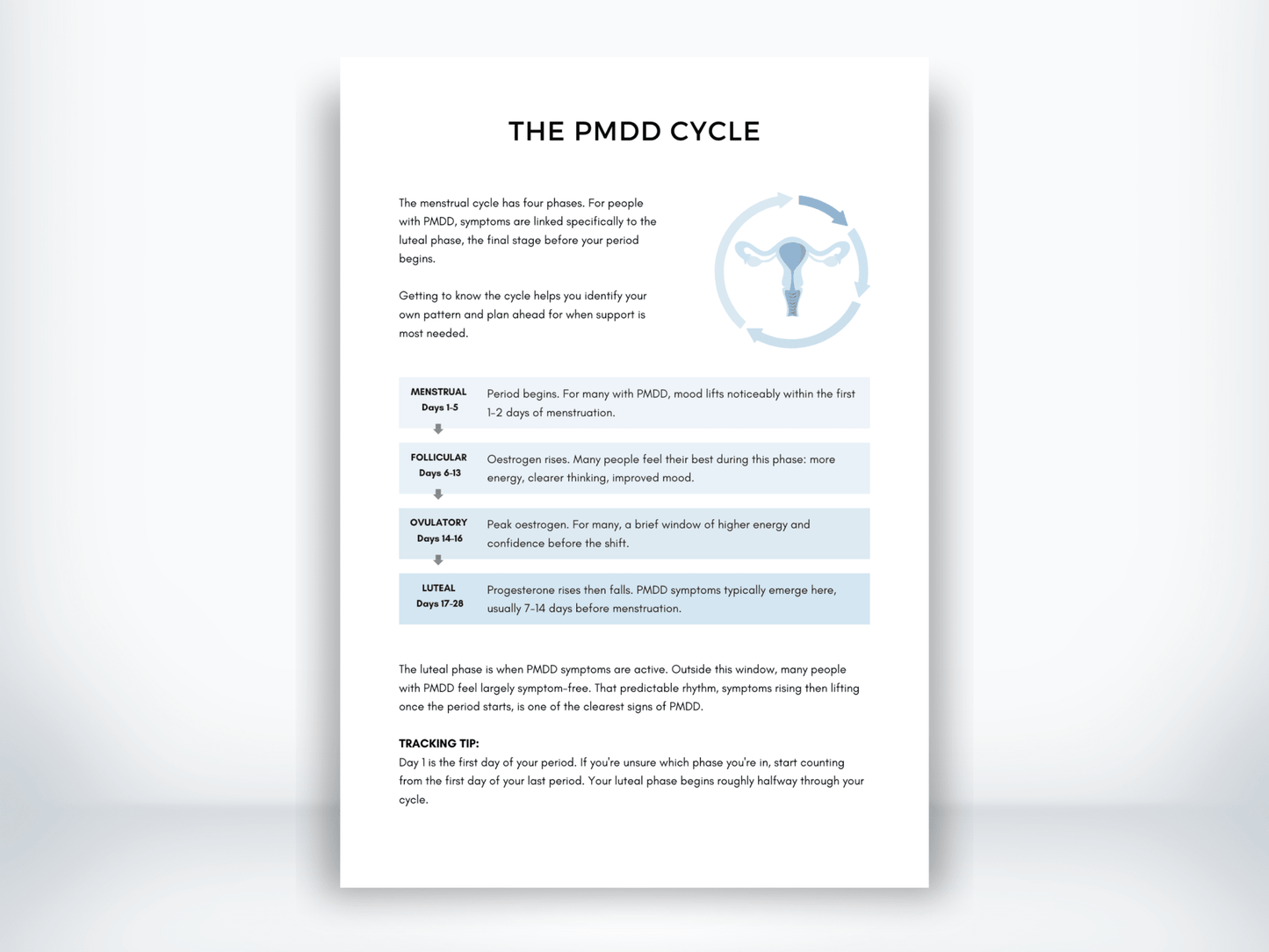 The PMDD Cycle PDF - My Thriving Mind