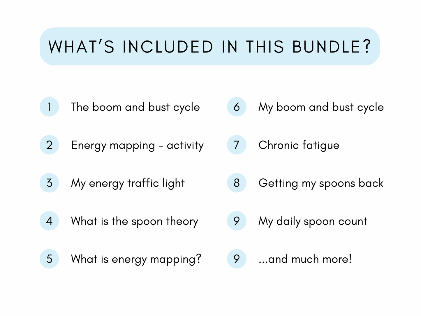 Boom and Bust Cycle Therapy Worksheets