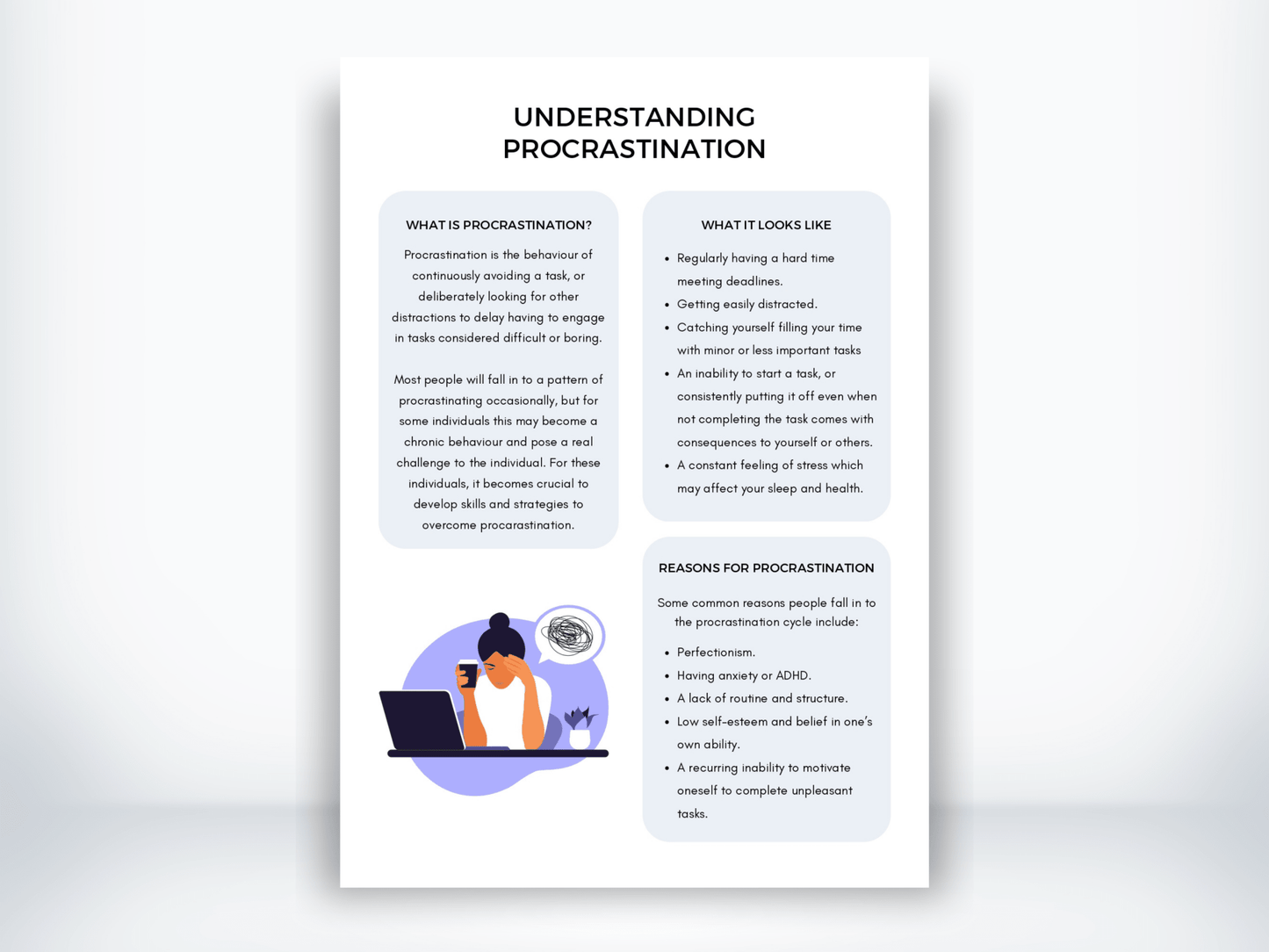 Understanding Procrastination Handout PDF - My Thriving Mind