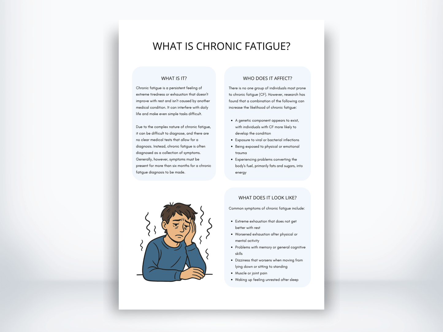 What Is Chronic Fatigue Handout PDF - My Thriving Mind