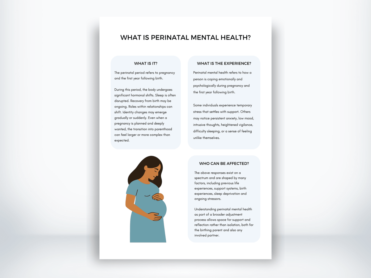 What Is Perinatal Mental Health Handout PDF - My Thriving Mind