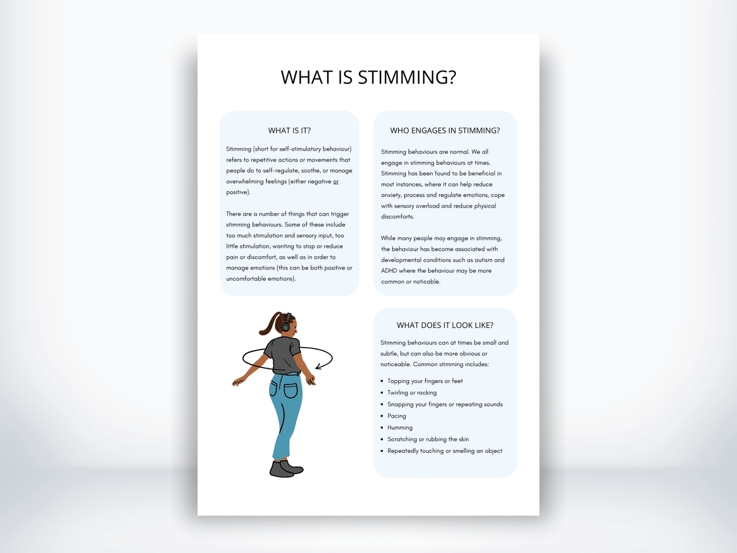 What Is Stimming Handout PDF - My Thriving Mind
