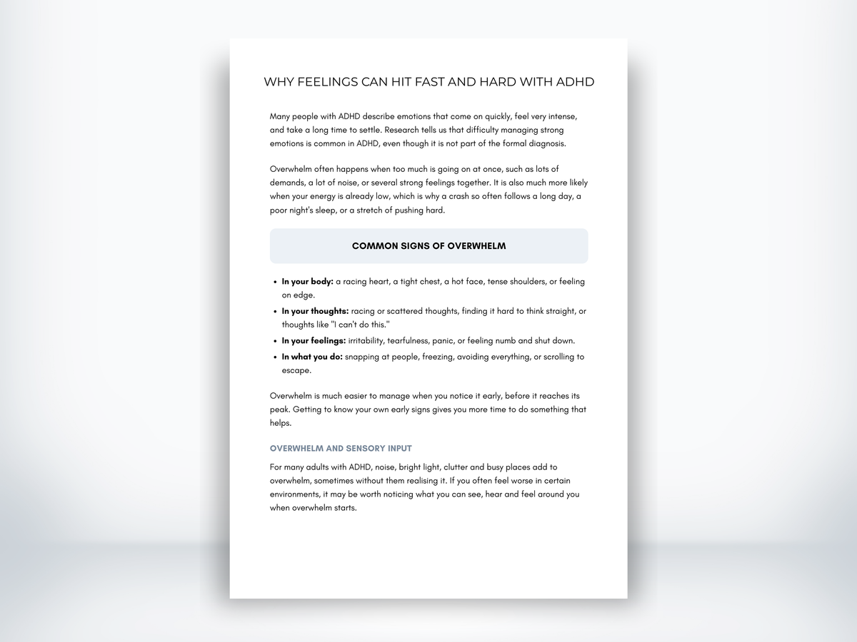 Why Feelings Can Hit Fast and Hard With ADHD PDF