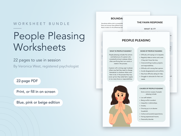 People Pleasing Worksheets