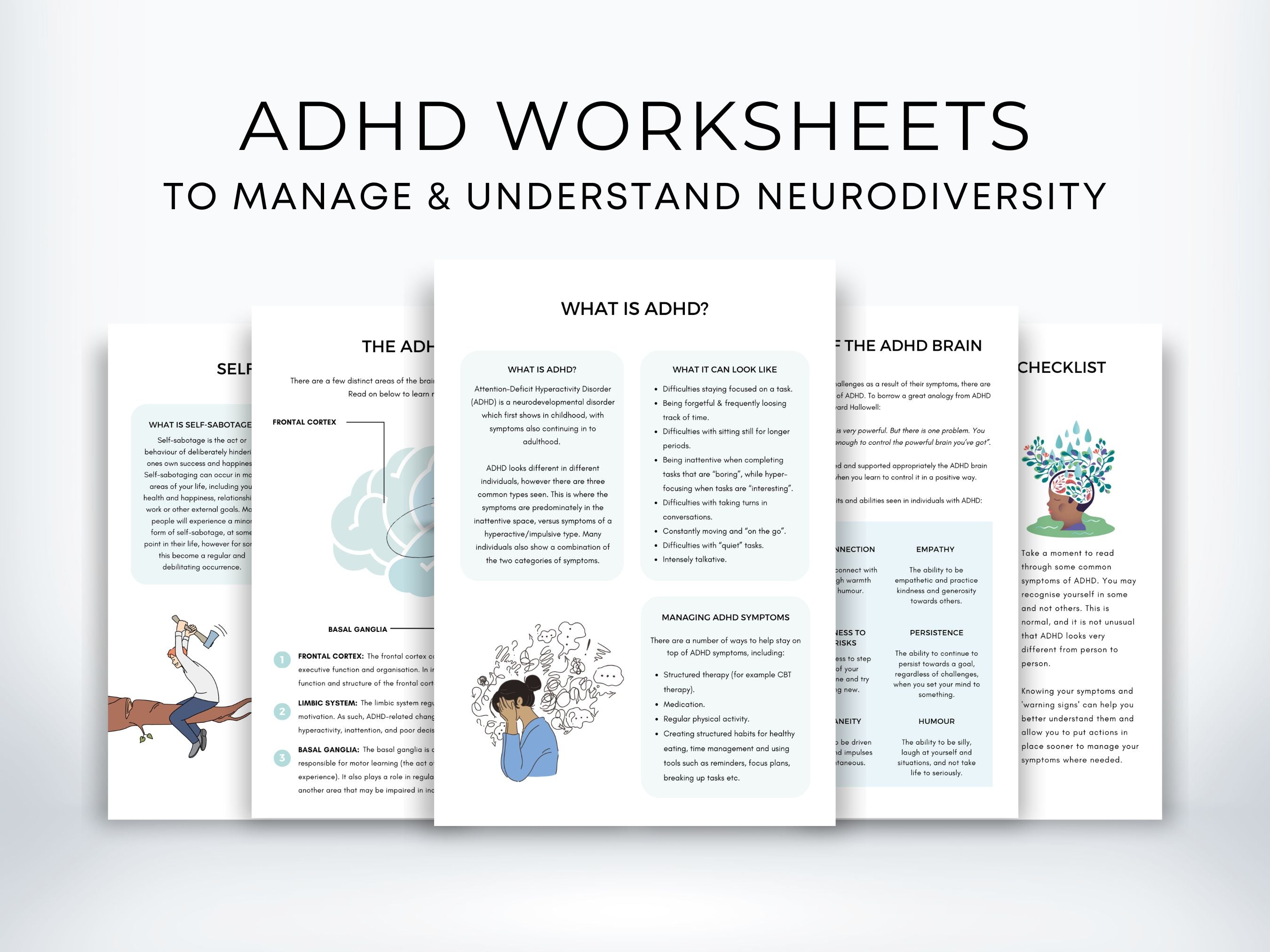 Worksheets For Adhd