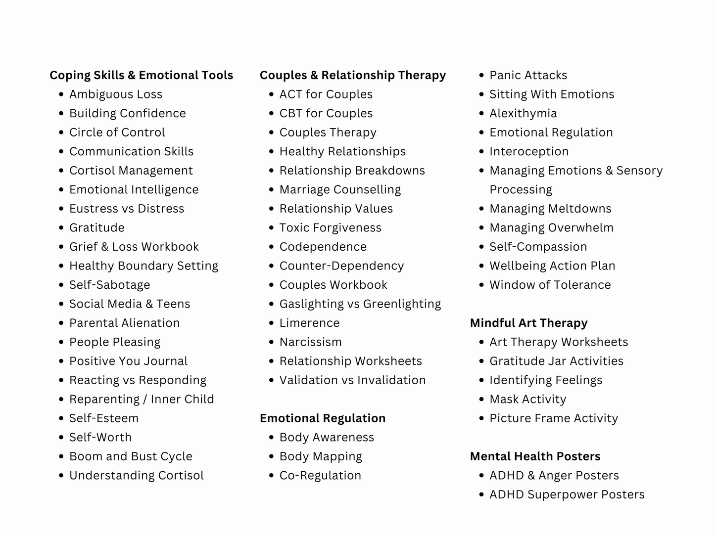 Complete Psychology Worksheets – Whole Shop Bundle