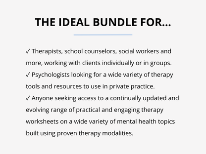 Complete Psychology Worksheets – Whole Shop Bundle