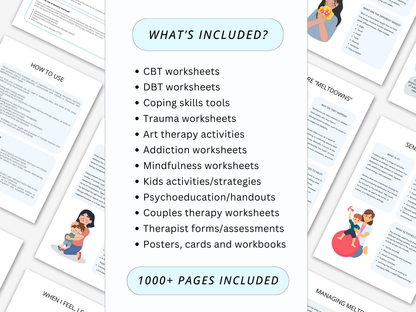 Complete Psychology Worksheets – Whole Shop Bundle
