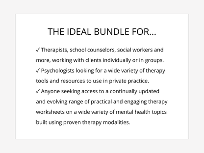 Complete Psychology Worksheets – Whole Shop Bundle