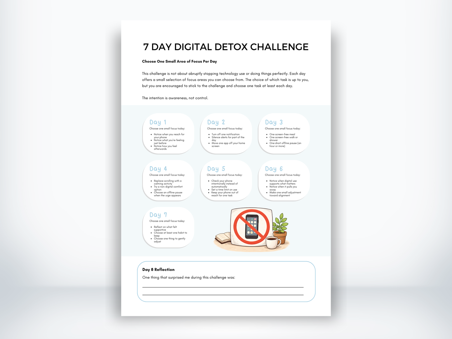7 Day Digital Detox Challenge PDF