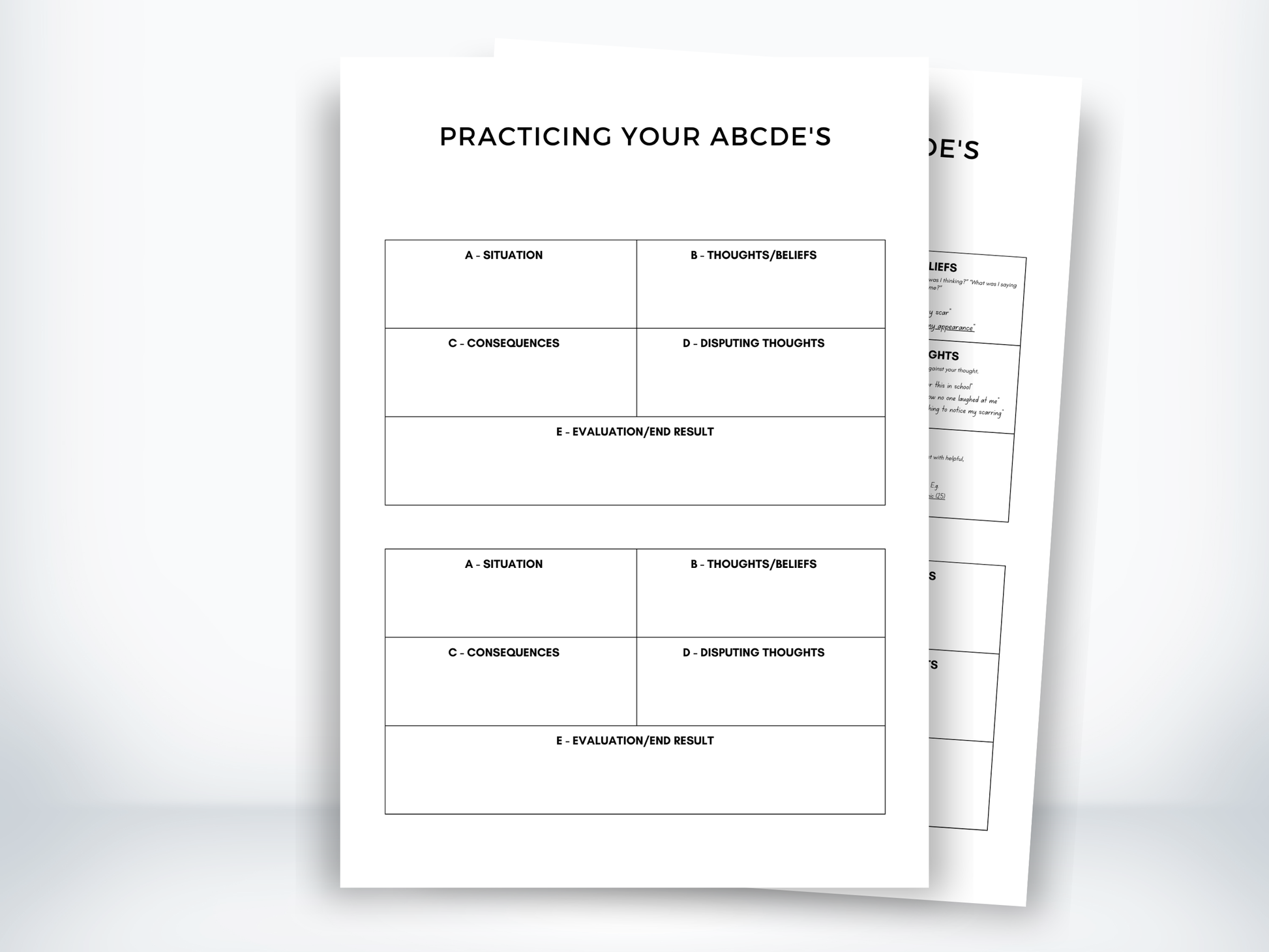 ABCDE Thought Diary PDF