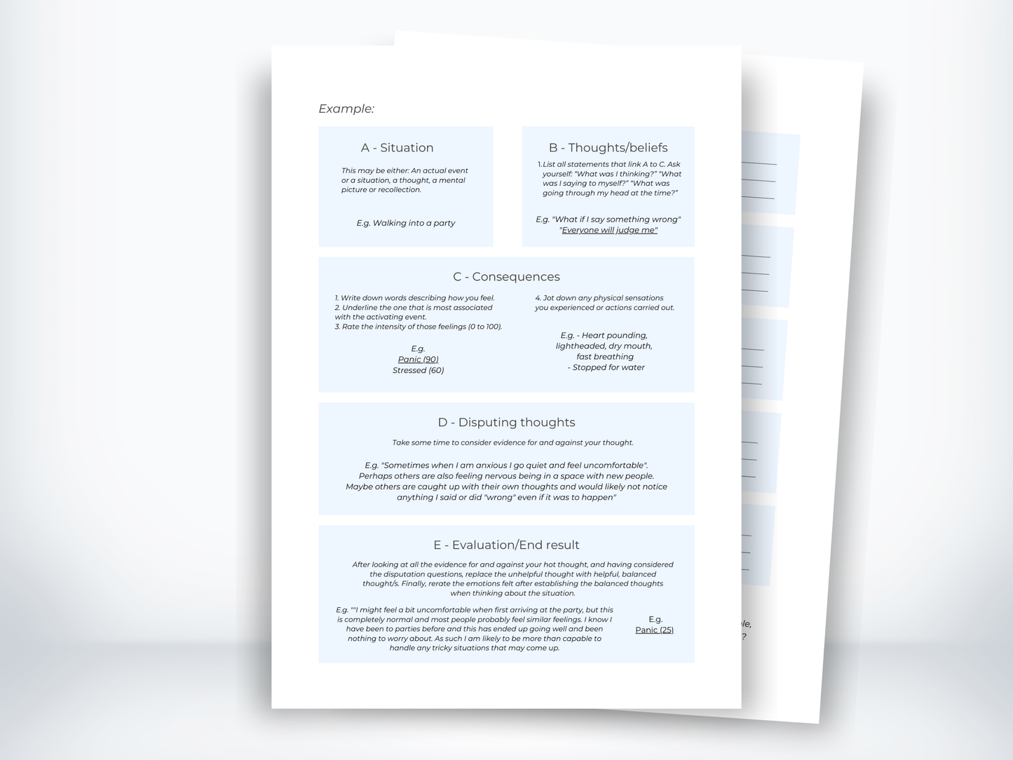 ABC Thought Record PDF