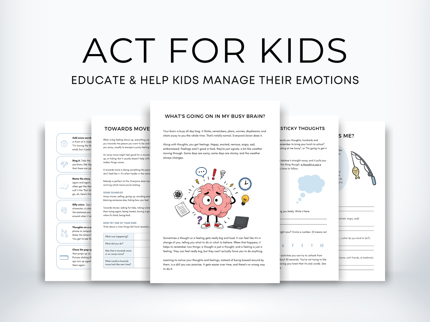 ACT for Kids Worksheets Bundle
