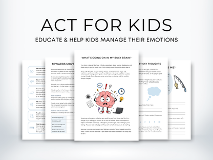 ACT for Kids Worksheets Bundle