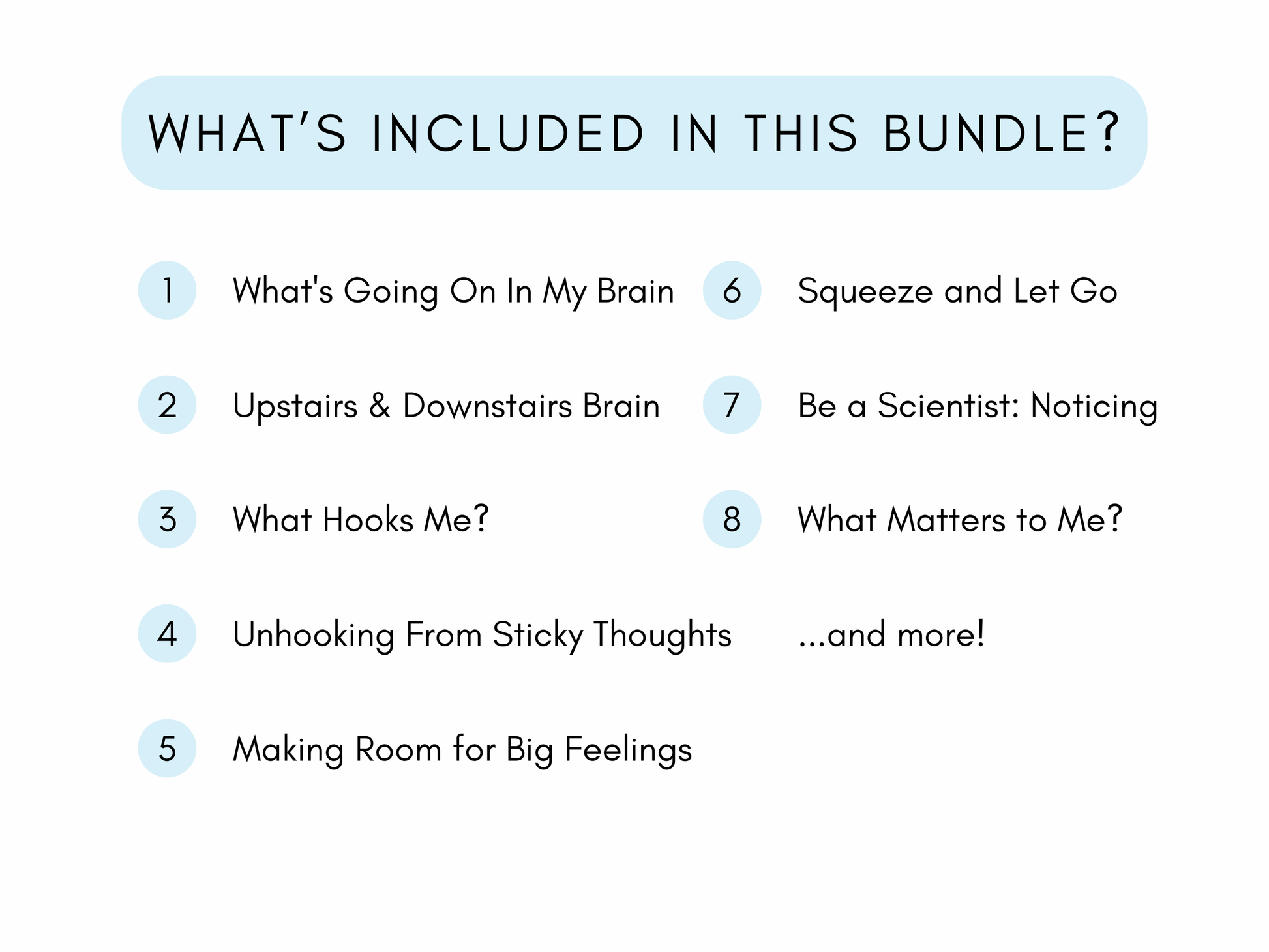 ACT for Kids Worksheets Bundle