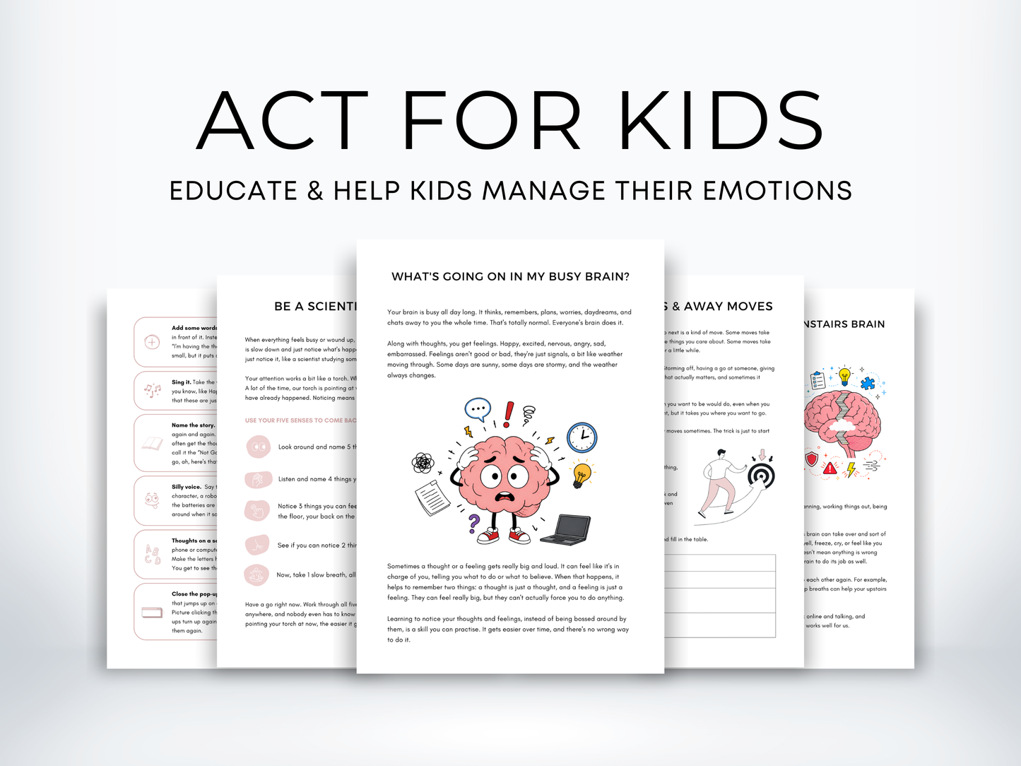 ACT for Kids Worksheets Bundle