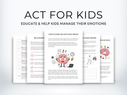 ACT for Kids Worksheets Bundle