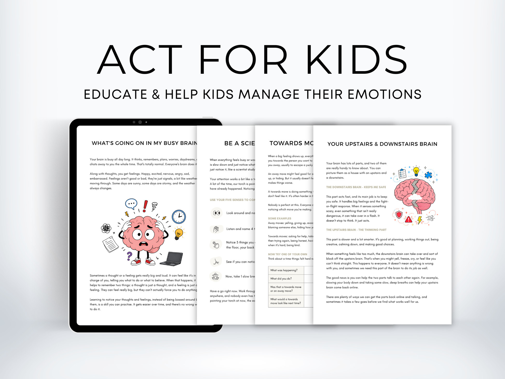 ACT for Kids Worksheets Bundle