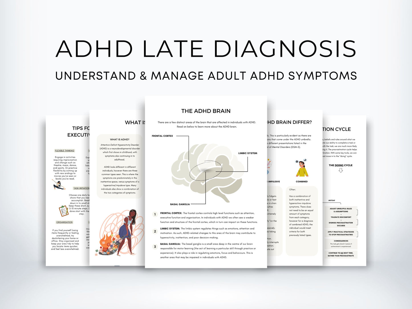 ADHD Late Diagnosis Worksheets PDF