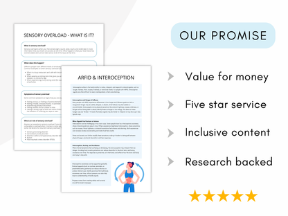 Avoidant/Restrictive Food Intake Disorder (ARFID) Worksheets