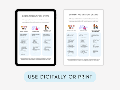Avoidant/Restrictive Food Intake Disorder (ARFID) Worksheets